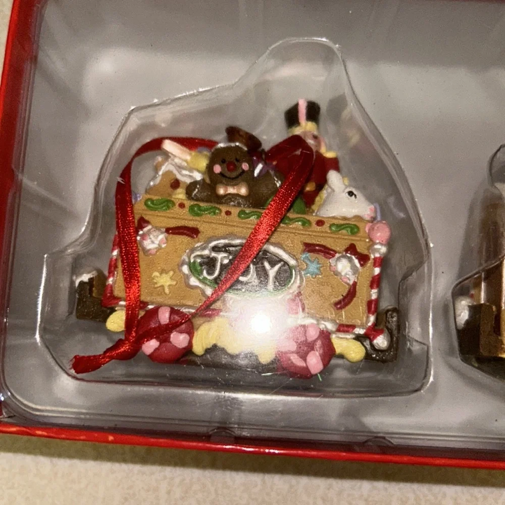 Target Christmas Gingerbread Train Ornaments
